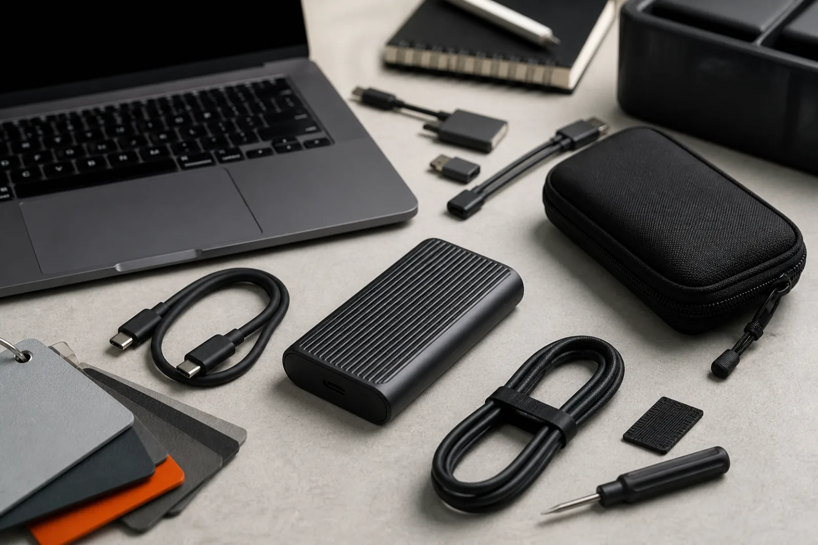 Editorial image for Portable SSDs: The USB Bottleneck, Sustained Speed, and Why One Drive Is Not a Backup.
