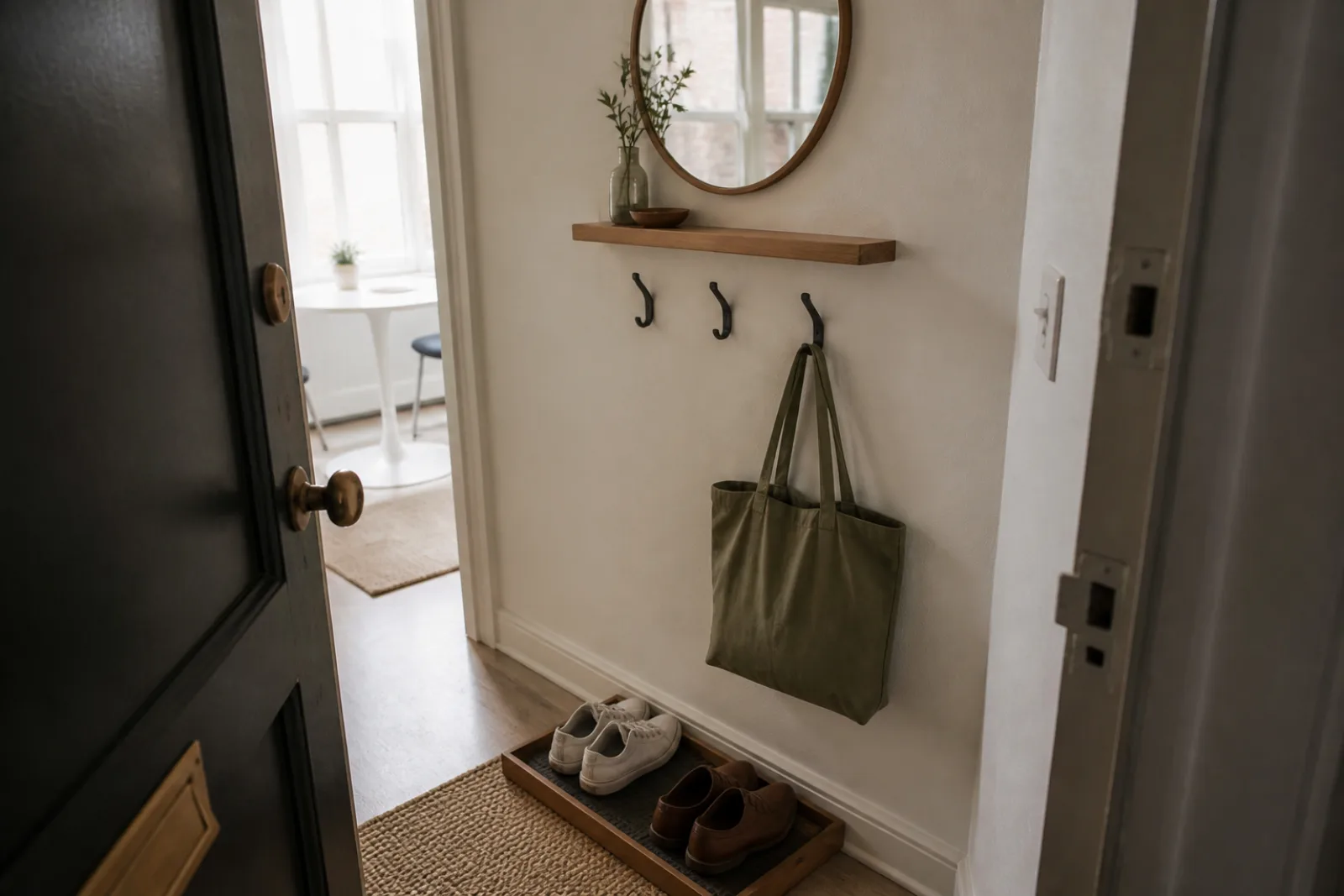 Editorial image for How to Set Up a Small Entryway That Actually Works.